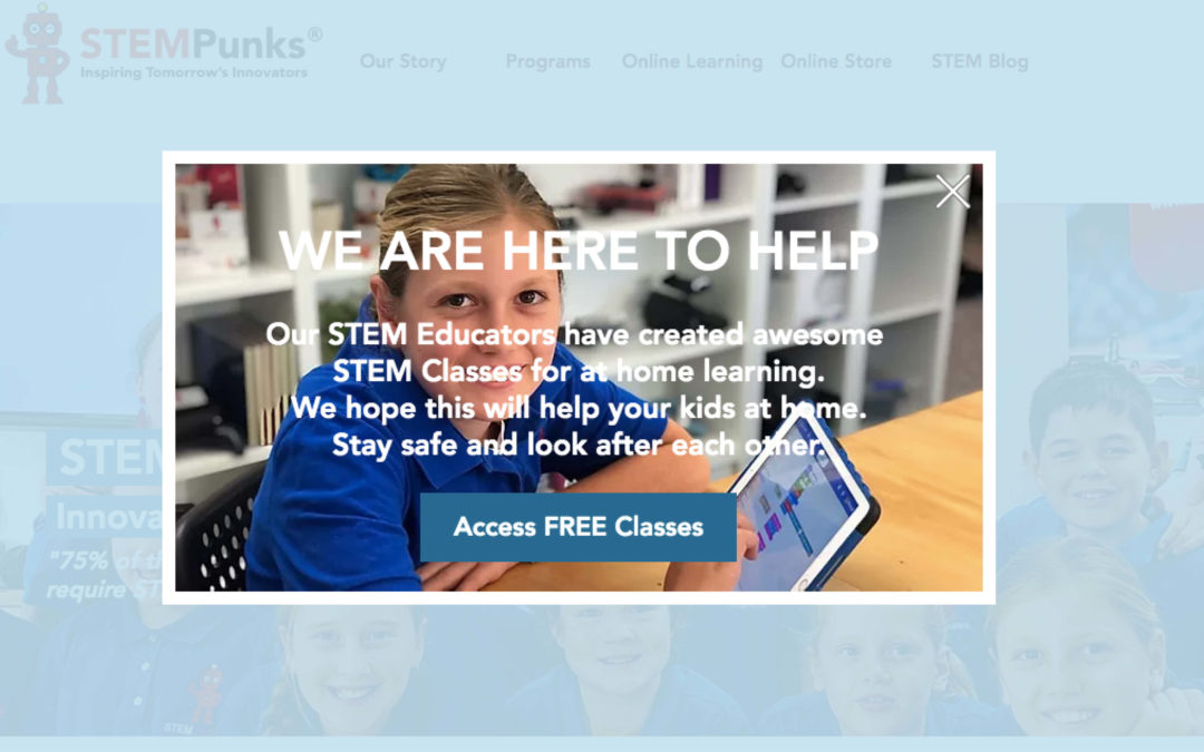 STEM Punks – promoting digital literacy for students at home with online classes