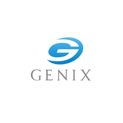 EduGrowth Victorian Global EdTech and Innovation Expo - Genix logo light gray with blue icon